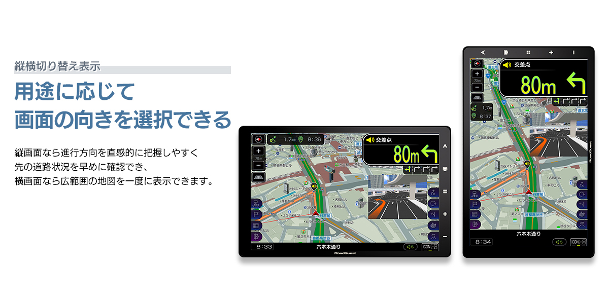 縦横切り替え表示