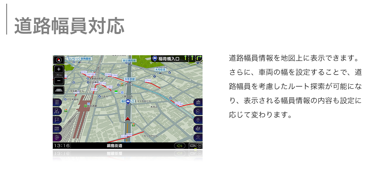 道路幅員対応