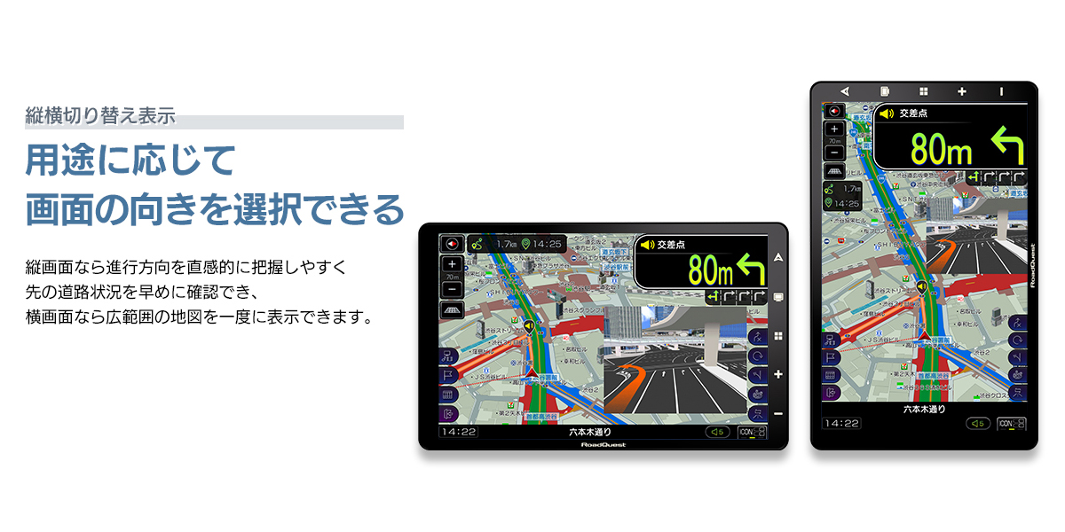 縦横切り替え表示